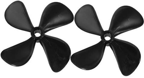 1 Paar Rc Bootspropeller Kleine Schiffsschraube Schwarz PC | Modellboot Schiffsschraube 4mm Bohrung, Zuverlässige Propellerleistung, Leicht zu Montieren