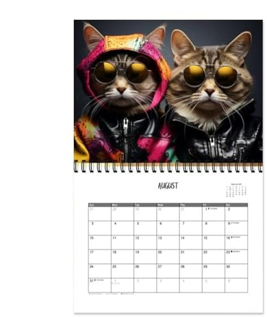 Djurkalender för vägg, Djurväggkalender Hushållens månatliga djurkalendrar