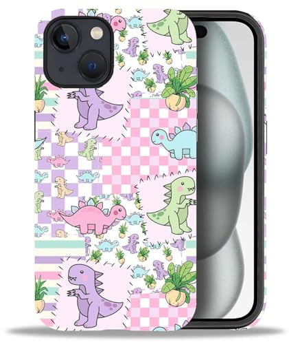 artslion Case for iphone 14 6.1 in, Dinosaur Phone Case for Women Girl Men-Durable Protection Case for iphone 14
