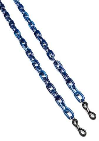 HAWKERS Chaîne à lunettes Cordon à mailles fines pour lunettes - Têtes en caoutchouc réglables - Différentes couleurs