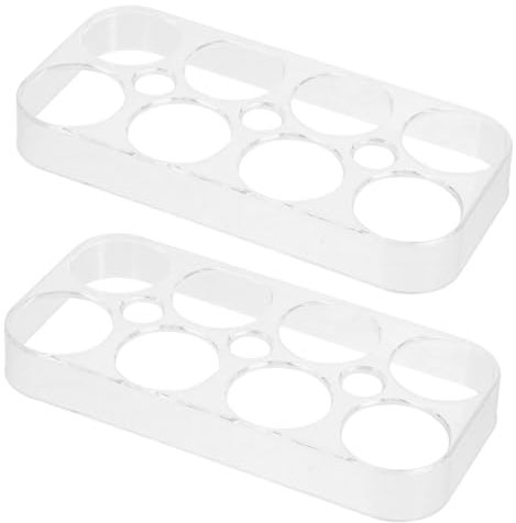 SEWACC 2piezas Huevera Para Refrigerador Organizador De Huevos Con Capacidad Para Huevos Caja De Almacenamiento Práctica Y Segura Para Huevos