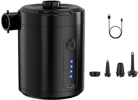 Aurgiarme Electric Air Pumps With Fast Inflation Deflation Attachments Suitable For Pool Float Airbeds Outdoor Activity Camping Air Pumps For Inflatables