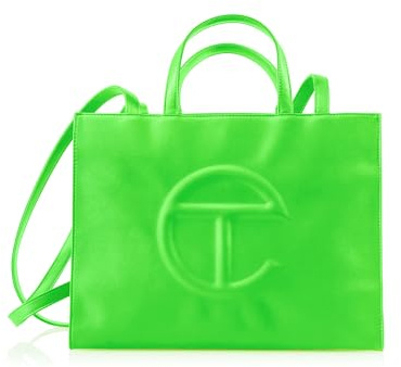 TELFAR Medium Shopping Bag, Highlighter Green, M