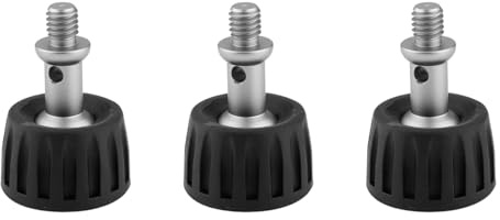Gurtt Tripod Rubber Feet with 3/8 Screw,Universal Slip Thread Big Tripod Feet for 3/8 Screw Holes Width 53mm (3PCS)