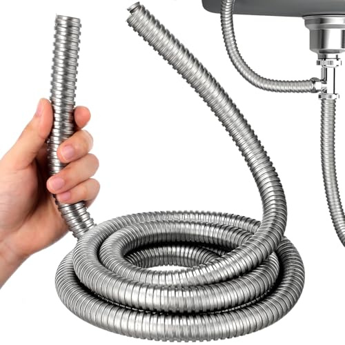 Garneck Cable Protector Proof Conduit Outdoor Sleeve Trunking Flexible Underground Ducting Threaded Metal Hose Wire 118.11In Long Organizer for Home Office and Industrial Use