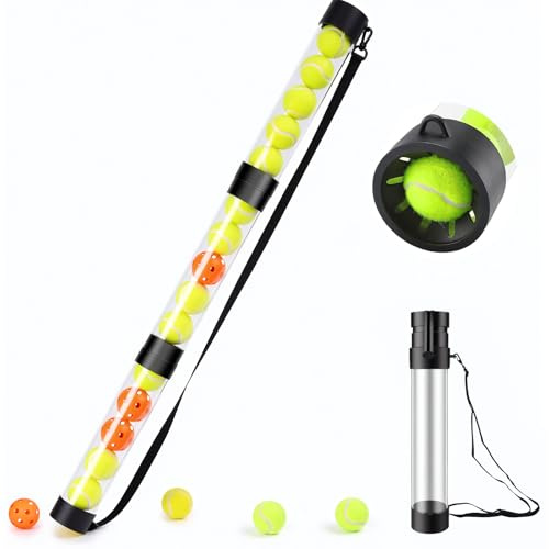 Pickleball & Tennis Ball Picker Upper Tube Collapsible Retriever 17/18 Ball