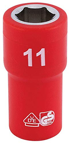Draper Fully Insulated VDE Socket, 1/4 Sq. Dr., 11mm 31485