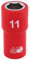 Draper 31485 1/4-Inch Square Drive Metric VDE Socket, 11 mm