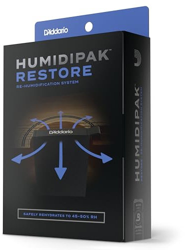 D'Addario Gitarre Luftbefeuchter - Guitar Humidifier - Humidipak Wiederherstellungsset - Automatisches System zur Befeuchtung von Gitarren - Sichere Rehydrierung von Gitarre und Koffer