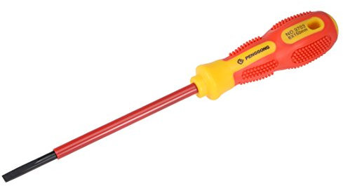 sourcing map 1000v Slotted Insulated Magnetic Tip Electrical Screwdriver 6mm x 150mm