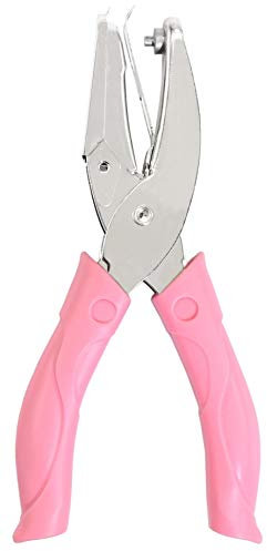 Jeemiter Perforadora de estrella de 1/4 pulgadas con mango suave para etiquetas y boletos de ropa