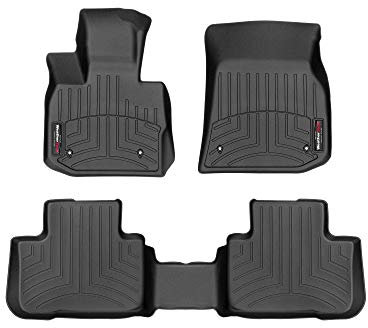 Passgenaue Fußmatten gummimatten passend für: BMW X3 G01 2017-19|Schwarz|1. und 2. Reihe Weathertech FloorLiner
