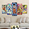 LAKHAFZY 5 Peintures sur Toile Cadre Impression sur Toile Peinture Salon Mur Art Dragon Ball Z Super Saiyan Photos Goku Et Vegeta Affiche Décor À La Maison