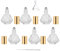 Minkissy Roller Flaschen Glas Leer Nachfüllbar Öl Roll On Flaschen mit Edelstahl-Rollkugeln Pipette Ätherisches Glasflasche für Ätherische Öle Aromatherapie Duftstof Glasaufsatz 5ml 6 Stück