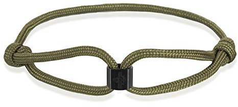 Skipper Armband Surferband Segelknoten maritimes Armband mit Logo Grün 8482