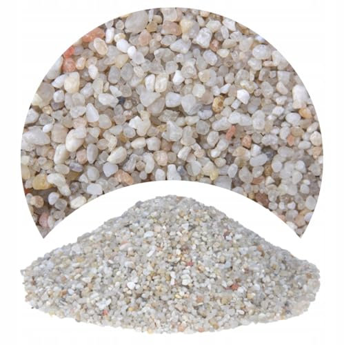 TM Aquatix Aquarium Sand Natural Fish Tank Gravel Plant Substrate (2kg, Light 2-3mm)