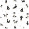murando - Tapete selbstklebend 10m Wandtattoo dekorative Möbelfolie Dekorfolie Fotofolie Panel Wandaufkleber Wandposter Wandsticker - Kinderzimmer Tiere weiß schwarz g-B-0148-j-a