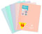 Clairefontaine 981681C Lot de 10 Cahiers Agrafés Koverbook Blush - 24x32 cm - 96 Pages Petits Carreaux avec Marge - Papier Blanc 90 g - Couverture Polypro Opaque - Couleurs Aléatoires