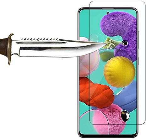 COPHONE® Verre trempé Compatible Samsung Galaxy A51 Film de Protection écran Anti Choc et Anti Casse. Bords arrondis, Anti Empreinte 9H Haute Transparence