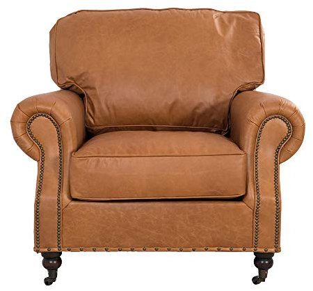 Vintage Line Clubsessel Wales Leder Columbia Brown Armlehnensessel Ledersessel Sessel Echtleder
