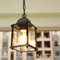 Mengjay Retro Schwarz Außen Pendellampe Wasserdichter E27 Höhenverstellbar Hängelampe Aluminium Esszimmer Balkon Dekorative Pavillon Outdoor Pendant Light