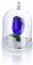 NOYISTAR K9 Crystal Blue Glass Tulip Flower Figurine Ornament in Enchanted Glass Dome