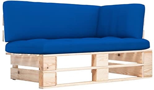 vidaXL Kiefernholz Imprägniert Garten Ecksofa Gartensofa Palettensofa Sofa Lounge Palettenmöbel Terrasse Outdoor Einzelsofa Gartenmöbel