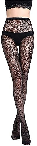 EROSPA® Sexy Spinnennetz Netzstrumpfhose schwarz - Halloween Fasching Karneval - Damen - One Size