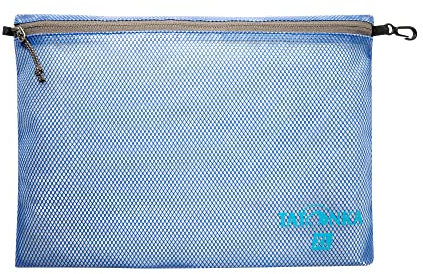 Tatonka Reißverschlusstasche Zip Pouch - Flache Aufbewahrungs- und Dokumententasche in verschiedenen Größen und als Set - durchsichtig, wasserfest und robust , blue, XL (35 x 25 cm)
