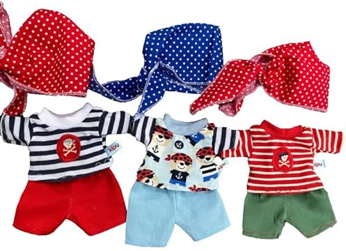 Puppenkleidung handmade passend für Kuscheltiere Teddy Bären Äffchen Gr. 20 cm Bekleidung kleiner Pirat NEU
