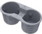 HALOBLK Center Console Cup Holder Insert for 2021-2024 Tesla Model Y & 2021-2023 Model 3 [Not Fit for 2024-2025 Model 3 Highland & 2025 New Model Y Juniper], Washable Silicone with Key Card Design