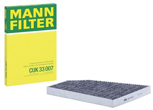 MANN-FILTER CUK 33 007 Innenraumfilter / Kabinenluftfilter - Pollenfilter mit Aktivkohle - für Pkw + Transporter