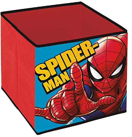 ARDITEX - Contenitore organizzatore pieghevole Spider-Man di Marvel - 31x31x31cm - Per riporre giocattoli, vestiti e accessori
