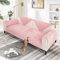 Aus Weichem Chenille Sofabezug 1/2/3/4 Sitzer L Form Sofa Couch überzug Ecksofa, Neue Universelle rutschfeste Sofa Überwurf, Solide Dicke Strukturierte Sofaschoner für Wohnzimmer(Rosa, 90x160cm)