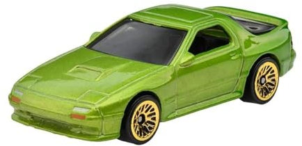 Hot Wheels - ´89 Mazda Savanna RX-7 FC3S - HW: The ´80s 4/10 - HKG81 - Short Card - grün metallic - Mattel 2023