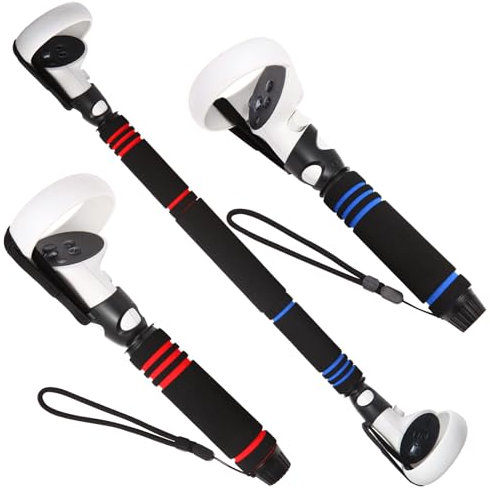 YUXIMAOYI VR Game Handle Attachments for Meta/Oculus Quest 2 Controller, Gorilla Tag Long Arms Grips and BeatSaber Golf Club Baseball
