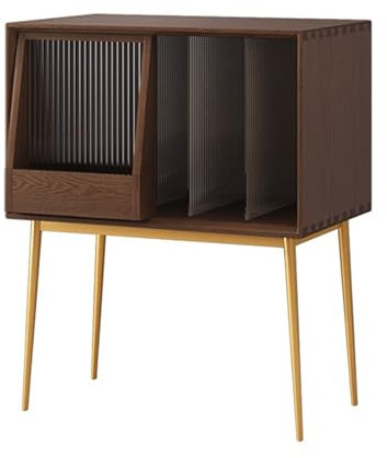 XPYGF565 Vinyl Record Storage Record storage rack cabinet metal movable sliding door Record Crate
