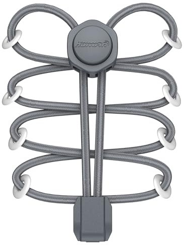 HOMAR Lacet Élastique pour Adultes et Enfants Lacets Chaussures Autobloquants Lacets Élastique 180cm pour Baskets Triathlon Sport