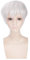 LINLINCD Cosplay wig Anime Tokyo Ghul Ken Kaneki Perücke Cosplay Kostüm Männer & Frauen Kurzes Haar Halloween Party Perücken