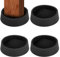 Rubber Castor Cups 2 IN, 4 PCS Carpet Protector Cups, Non Slip Furniture Coasters, Furniture Pads Round, Sofa Feet Protectors for Wooden Floors
