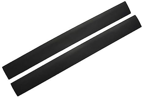 2 Stück Silikon Ofenspalt Füllabdeckung, 53,5x5,5x1cm Schwarz | Büro Küchenzeilen, Dedizierter Ausschnitt, Zwei Stück, Passend für Schrank und Kantenbereiche