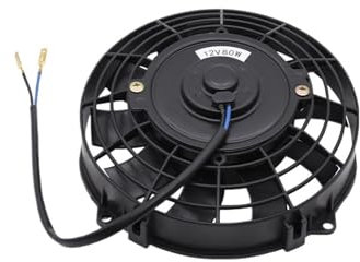 MIXOAE Kit de Montaje en frío eléctrico de Pulgadas, Ventilador de refrigeración de Aire Acondicionado for automóvil, Kit de Montaje de radiador de Coche eléctrico, Ventilador Delgado Intercooler