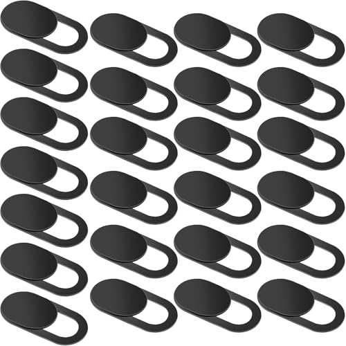 LICQIC 25 Pcs Webcam Cover Slide, Laptop Camera Cover Slide, for Laptop, Desktop, PC, Tablet, Smartphone and More