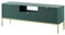 3E 3xE living.com TV-Schrank mit 1 Schublade und 2 Türen, Farbe Grün, Gestell Gold, Maße: 154 x 56 x 39 cm – Modern und Stilvoll