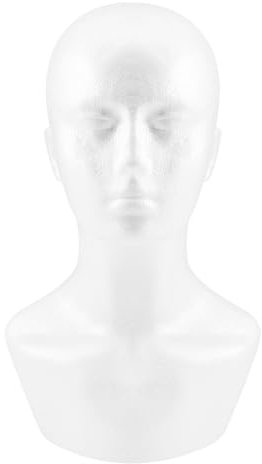 melairo Schaum maennlich Display Schaufensterpuppe Kopf Dummy Peruecken Hut Schal Stand Modell