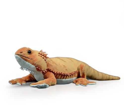 PuffPurrs Lebensechte Zentralbartagame Plüsch, Realistisches Beardie Kuscheltier, Einzigartiges Wüstenlebendes Art Geschenk, 42 CM/16 Zoll