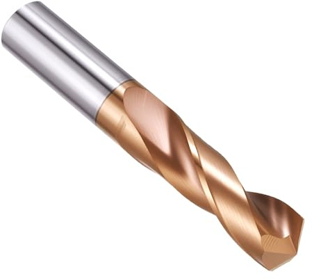 PATIKIL 12mm Drill Bit, Carbide Twist Jobber Bits Straight Shank 130° for Drilling Hard Metal Alloy Steel Stainless Steel Titanium Alloys - 1 Pack