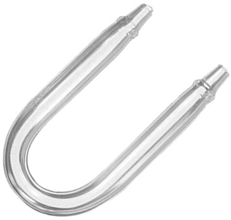 TOYANDONA Co2 Diffusor Glasrohr U Förmig aus Langlebigem Glas für Aquarien Wasserpflanzen Anschluss Rohr