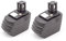 vhbw 2X Batterie Remplacement pour Hilti SFB150, SFB155, SFB150A, SFB151 pour Outil électrique (1500 mAh, NiMH, 15,6 V)