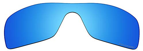 Mryok Verres de rechange pour Oakley Batwolf OO9101-27 mm - Options, Anti-corrosion de l'eau de mer polarisée - Bleu glacier, Taille unique